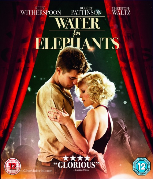 Water for Elephants - British Blu-Ray movie cover