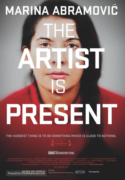 Marina Abramovic: The Artist Is Present - Canadian Movie Poster
