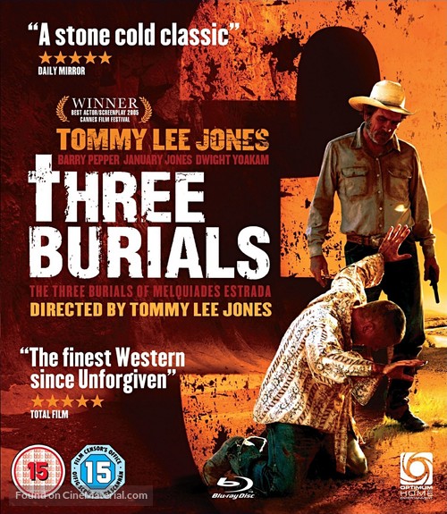 The Three Burials of Melquiades Estrada - British Blu-Ray movie cover