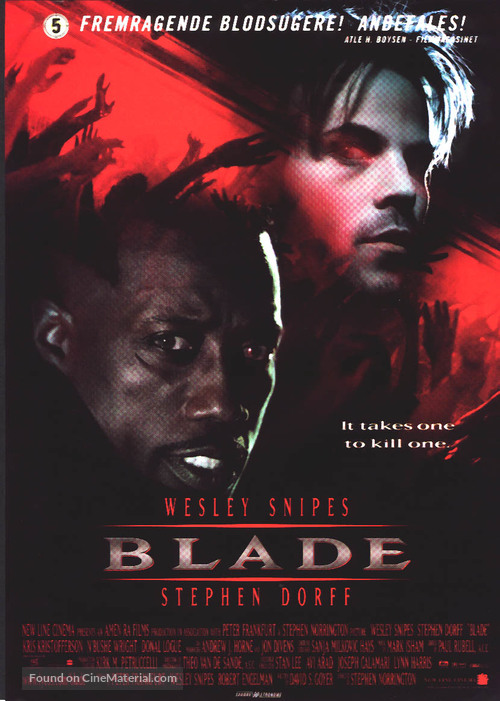 Blade - Danish Movie Poster