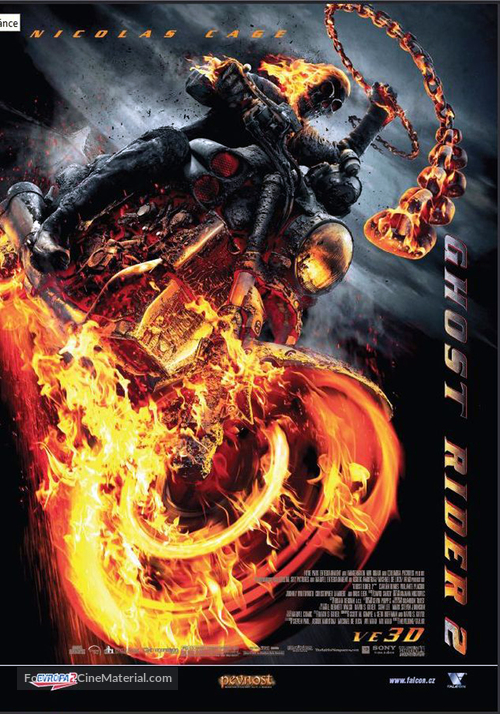 Ghost Rider: Spirit of Vengeance - Czech Movie Poster