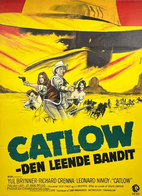 Catlow - Danish Movie Poster