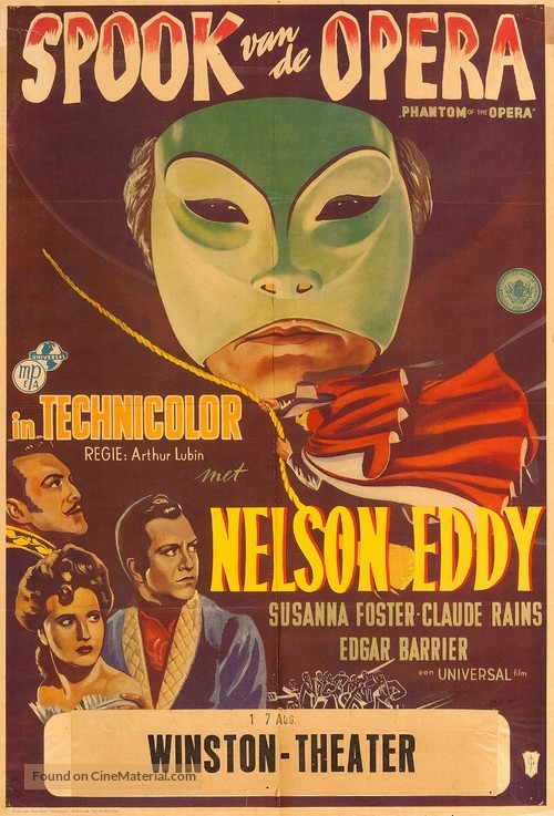 Phantom of the Opera - Dutch Movie Poster