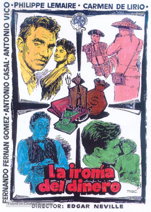 La iron&iacute;a del dinero - Spanish Movie Poster