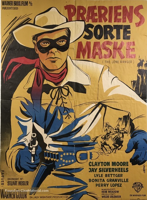 The Lone Ranger - Danish Movie Poster