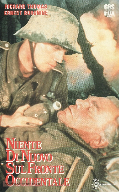 All Quiet on the Western Front - Italian VHS movie cover