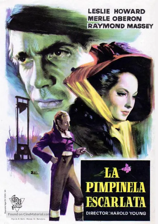 The Scarlet Pimpernel - Spanish Movie Poster