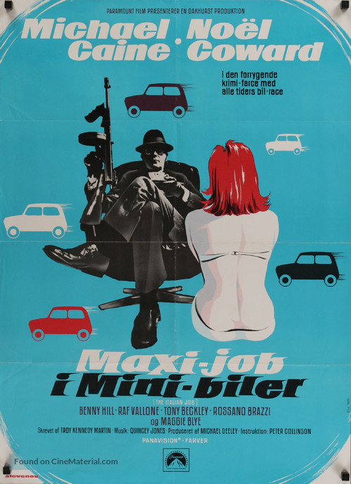 The Italian Job - Danish Movie Poster