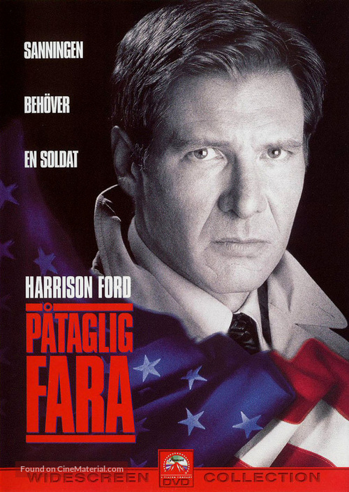 Clear and Present Danger - Swedish DVD movie cover