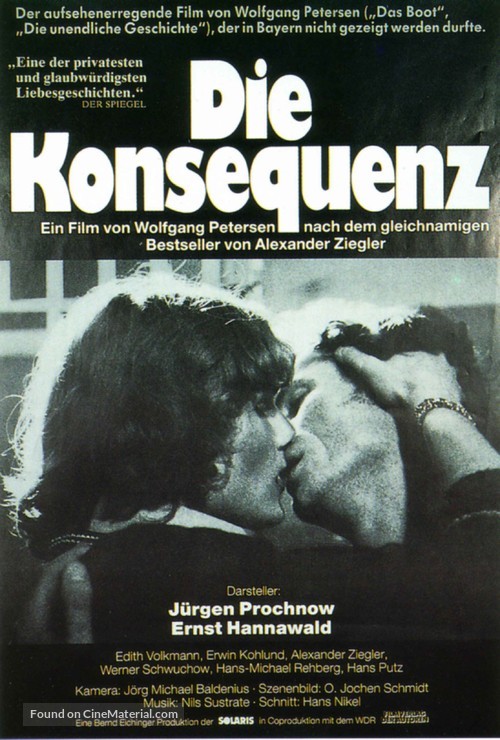 Die Konsequenz - German Movie Poster