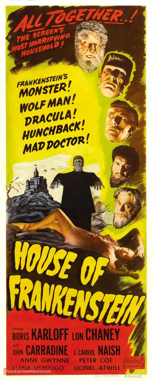 House of Frankenstein - Re-release movie poster