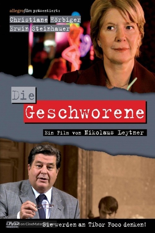 Die Geschworene - German Movie Cover