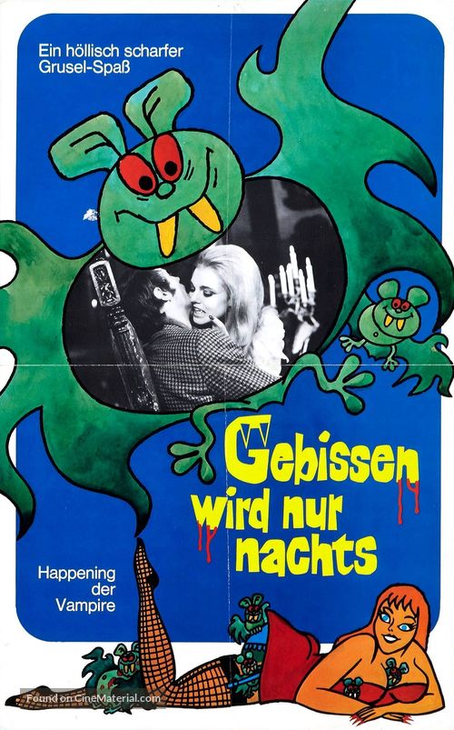 Gebissen wird nur nachts - German Movie Poster