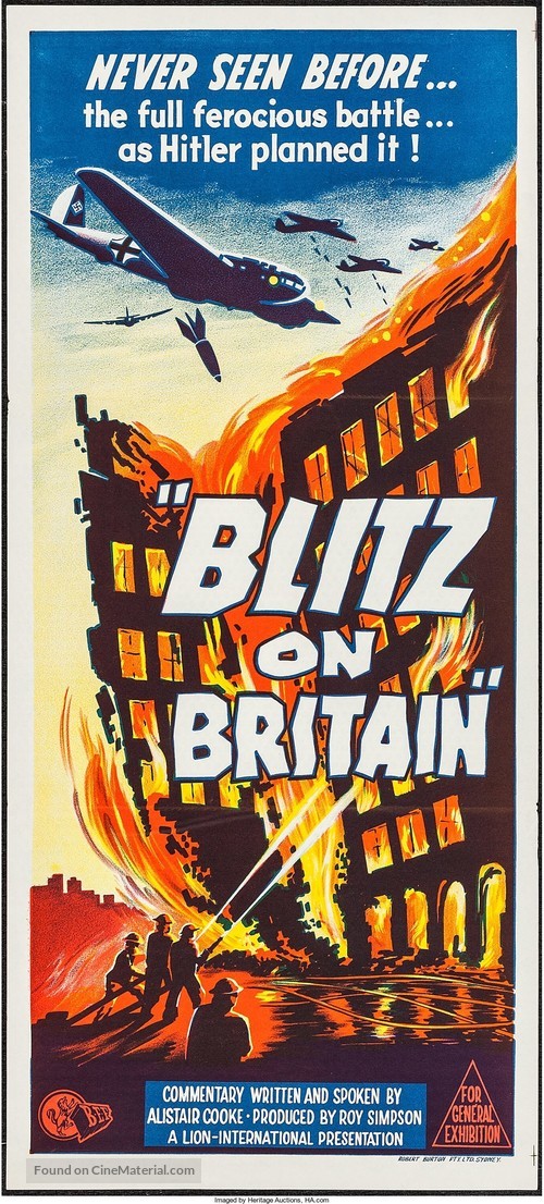 Blitz on Britain - Australian Movie Poster