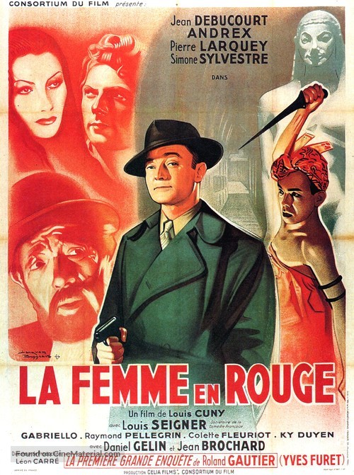 La femme en rouge - French Movie Poster