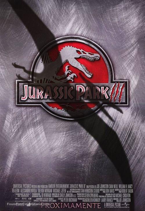 Jurassic Park III - Spanish Movie Poster