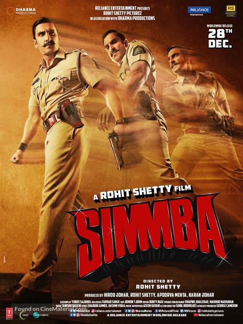 Simmba - Indian Movie Poster
