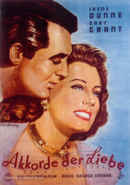 Penny Serenade - German Movie Poster
