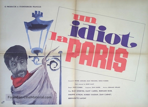 Un idiot &agrave; Paris - Romanian Movie Poster