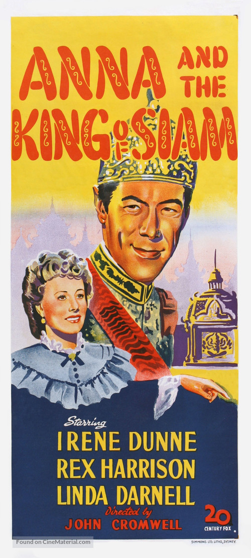 Anna and the King of Siam - Australian Movie Poster