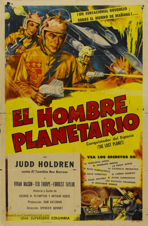 The Lost Planet - Argentinian Movie Poster