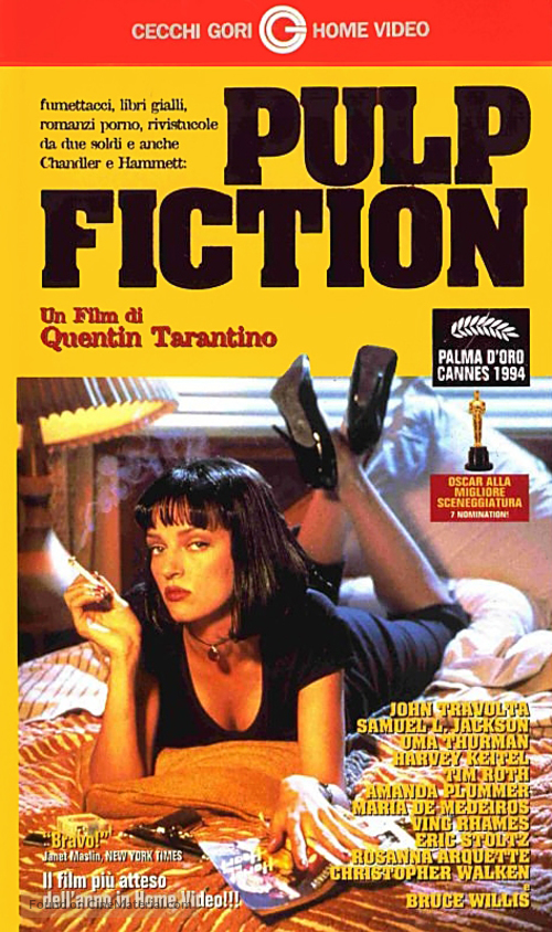 Pulp Fiction - Italian VHS movie cover