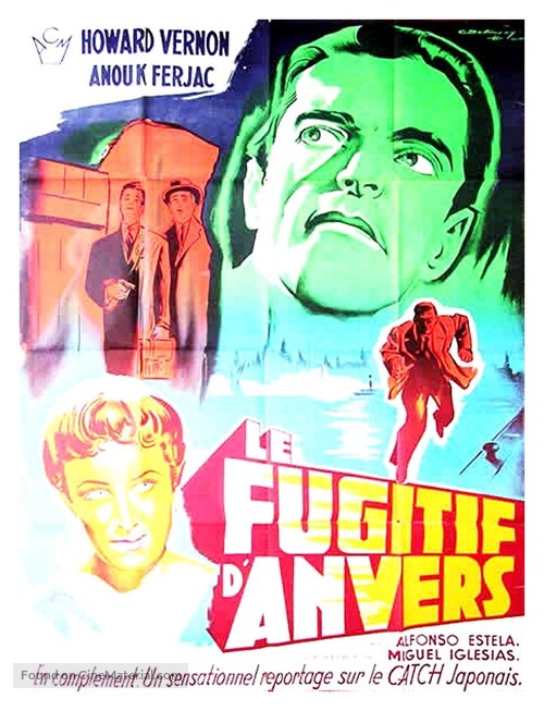 El fugitivo de Amberes - French Movie Poster