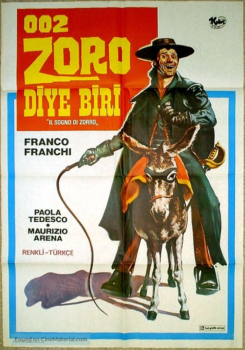 Il sogno di Zorro - Turkish Movie Poster