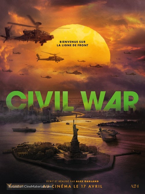 Civil War - French Movie Poster