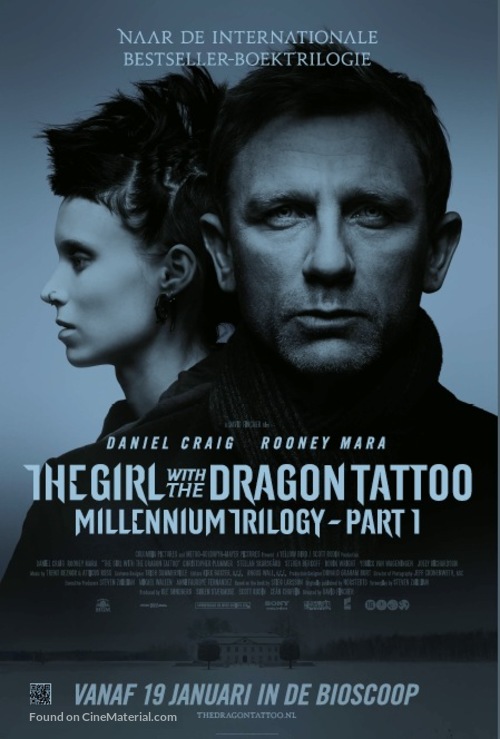 The Girl with the Dragon Tattoo - Dutch Movie Poster