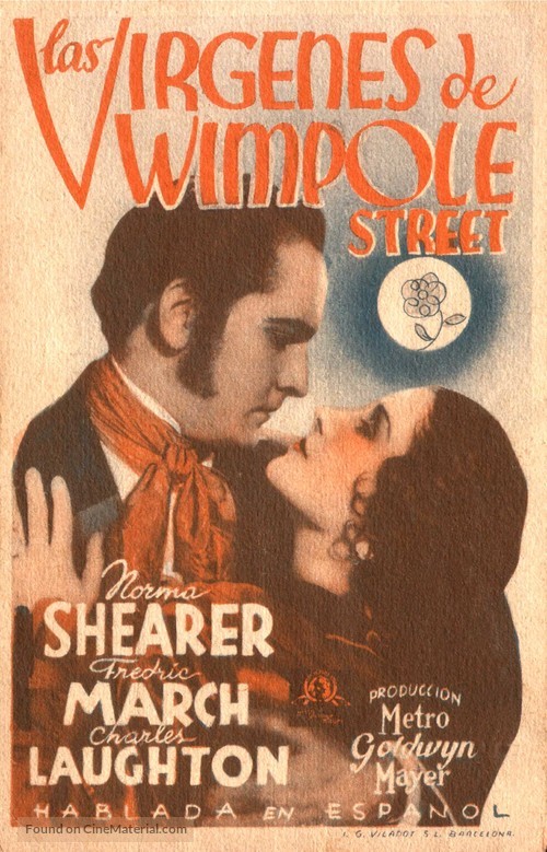 The Barretts of Wimpole Street - Spanish Movie Poster