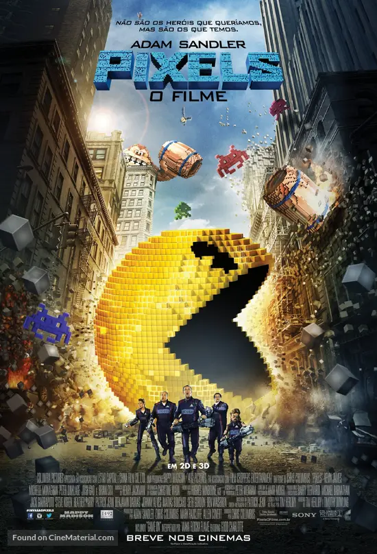 Pixels - Brazilian Movie Poster