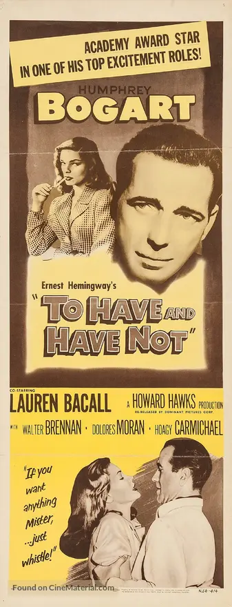 To Have and Have Not - Movie Poster