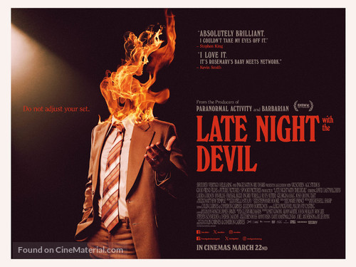 Late Night with the Devil - British Movie Poster