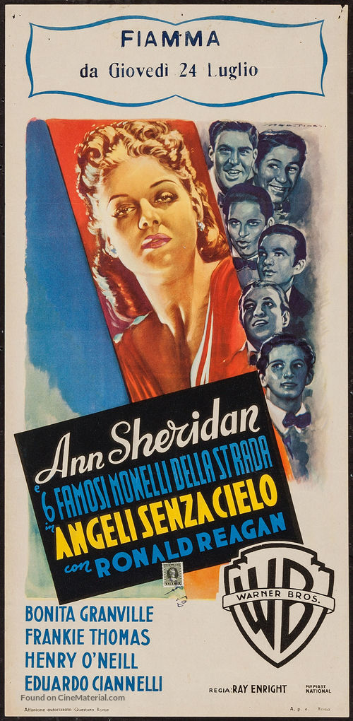 The Angels Wash Their Faces - Italian Movie Poster