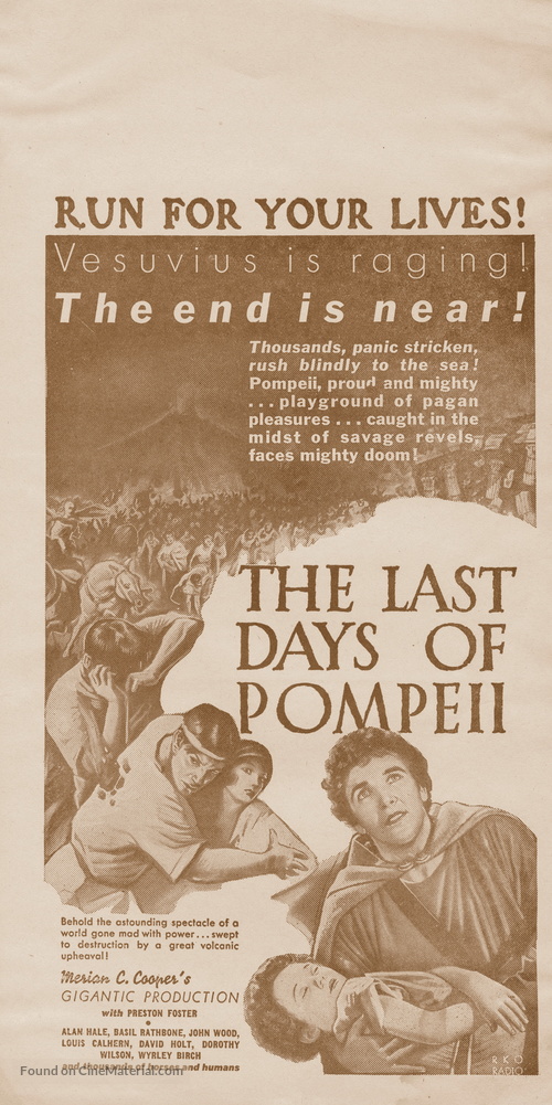 The Last Days of Pompeii - poster