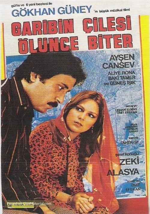 Garibin &ccedil;ilesi &ouml;l&uuml;nce biter - Turkish Movie Poster