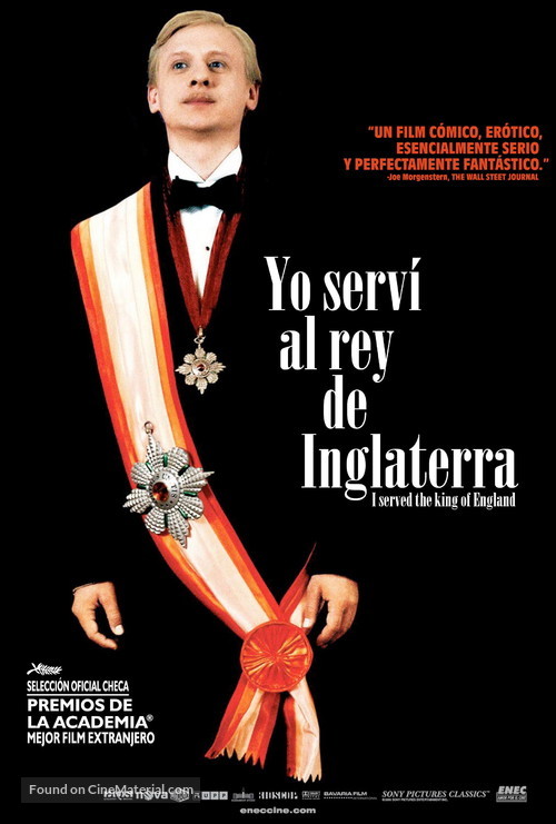 Obsluhoval jsem anglick&egrave;ho kr&aacute;le - Uruguayan Movie Poster