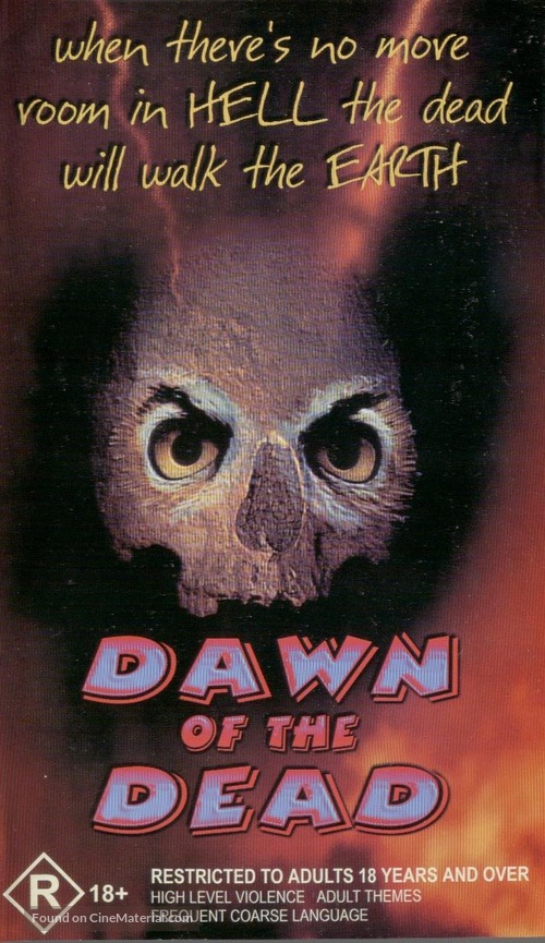 Dawn of the Dead - Australian VHS movie cover