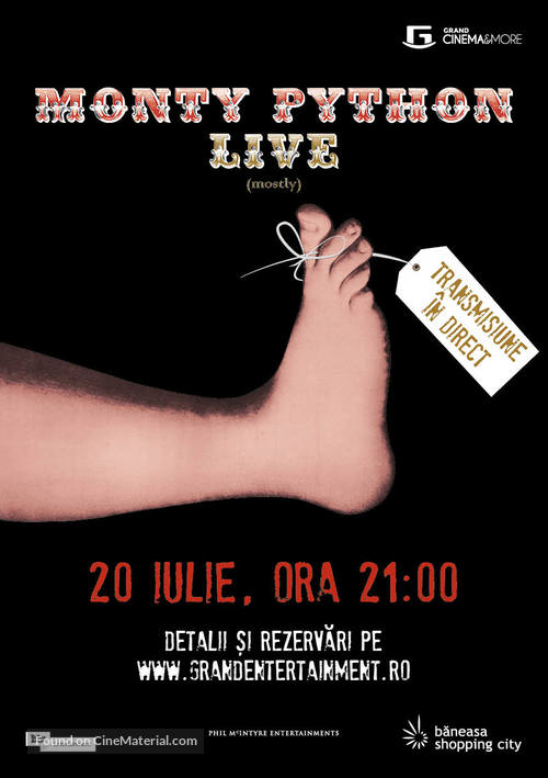 Monty Python Live (Mostly) - Romanian Movie Poster