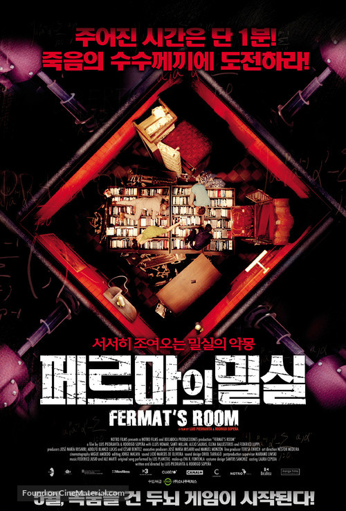 La habitaci&oacute;n de Fermat - South Korean Movie Poster