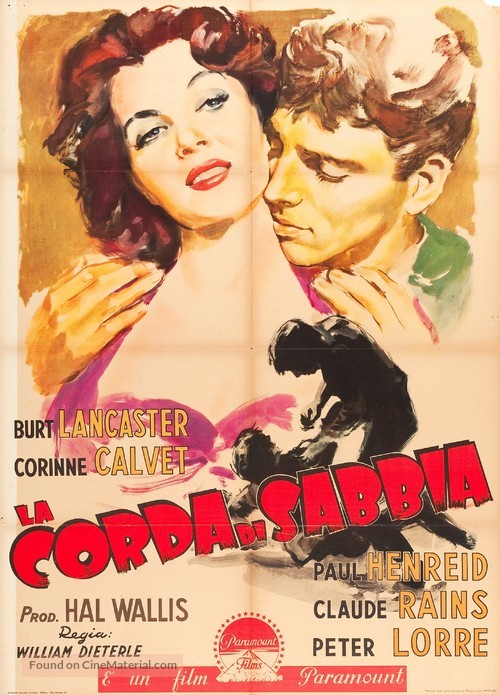 Rope of Sand - Italian Movie Poster