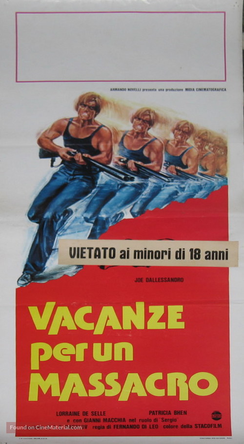 Vacanze per un massacro - Italian Movie Poster