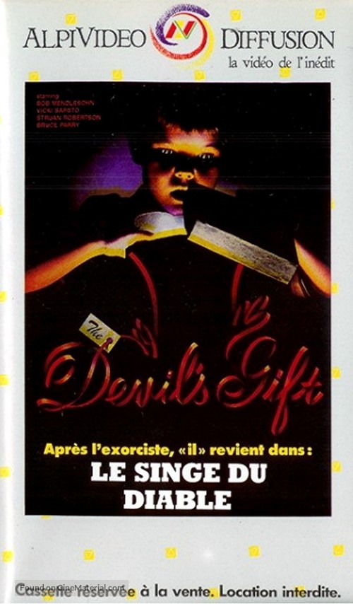 The Devil&#039;s Gift - French VHS movie cover