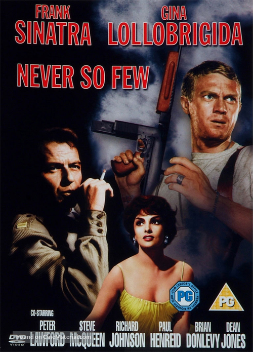 Never So Few - British DVD movie cover