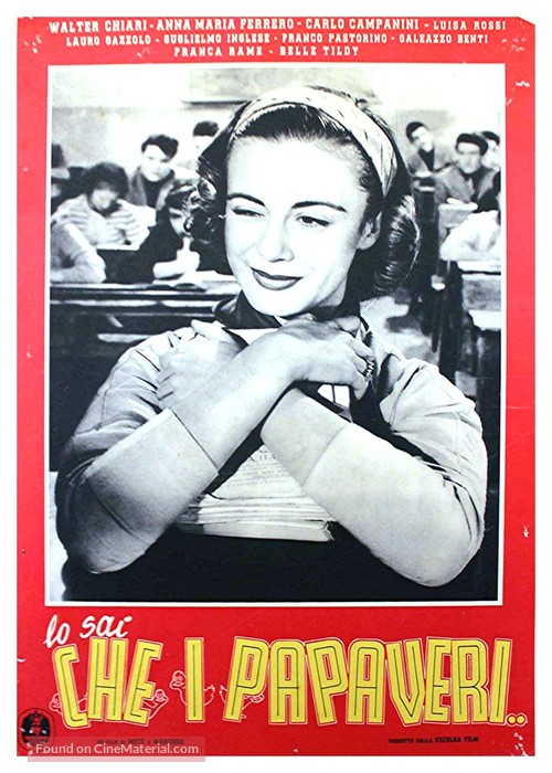 Lo sai che i papaveri - Italian Movie Poster