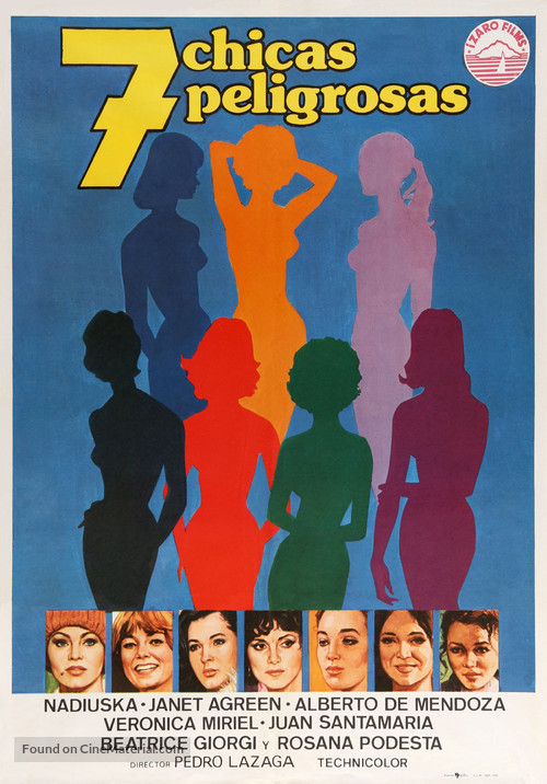 Sette ragazze di classe - Spanish Movie Poster