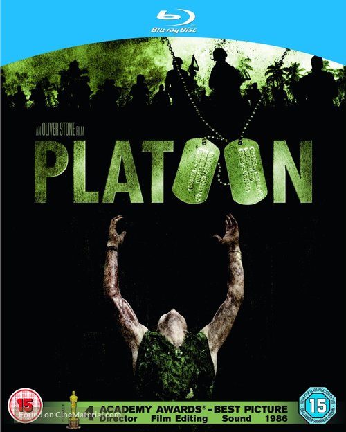 Platoon - British Blu-Ray movie cover