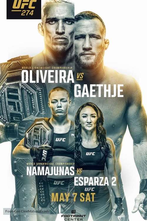 UFC 274: Oliveira vs. Gaethje - Movie Poster