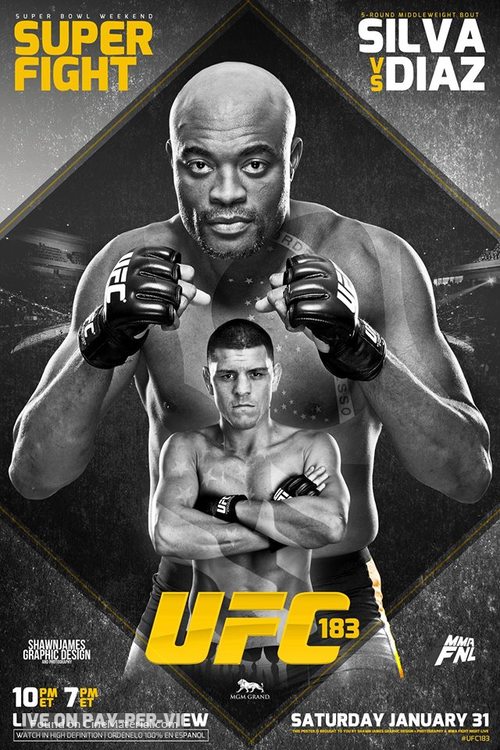 UFC 183: Silva vs. Diaz - Movie Poster